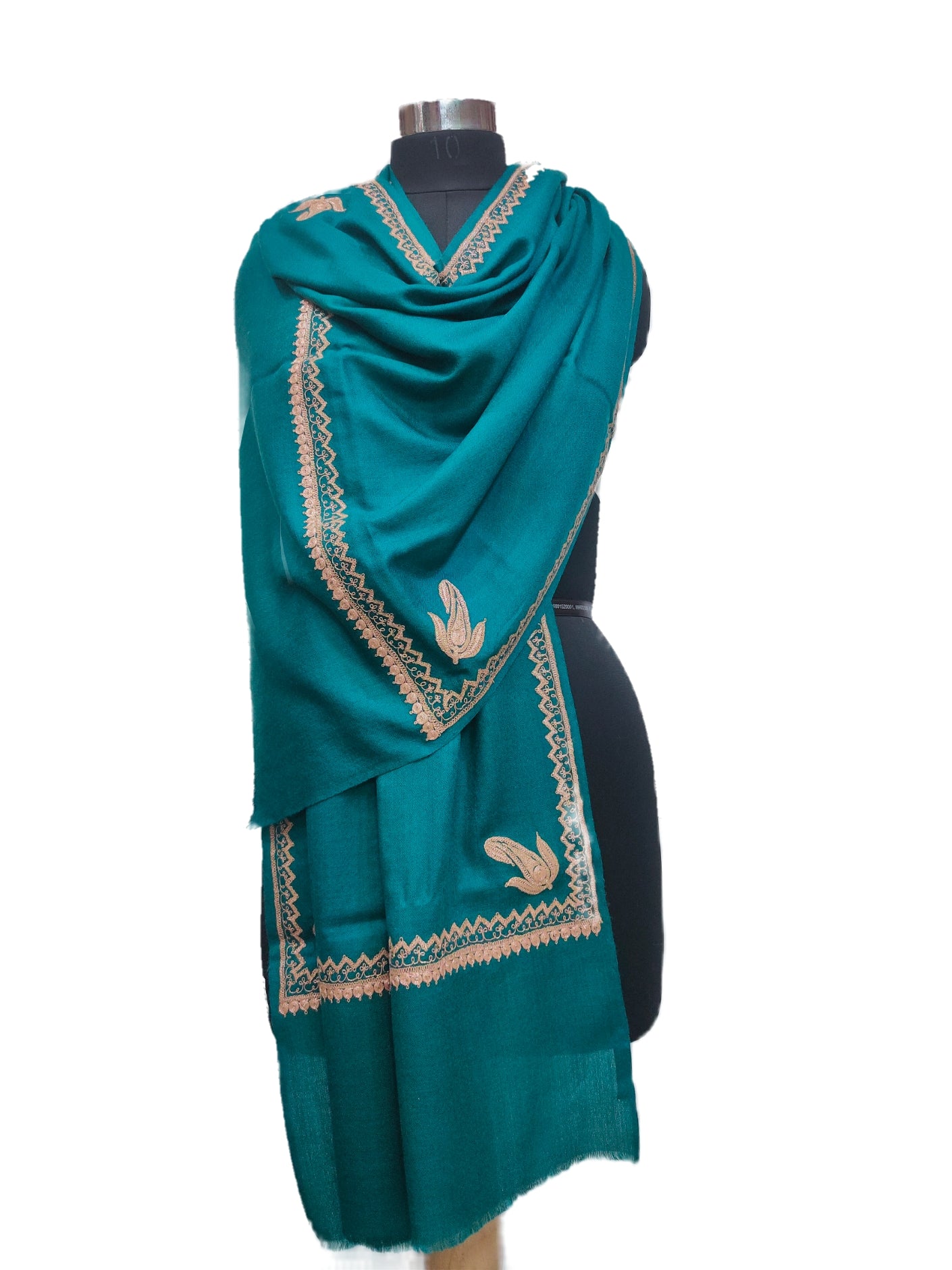 Cashmere Tilla/ Zari Work Stole.