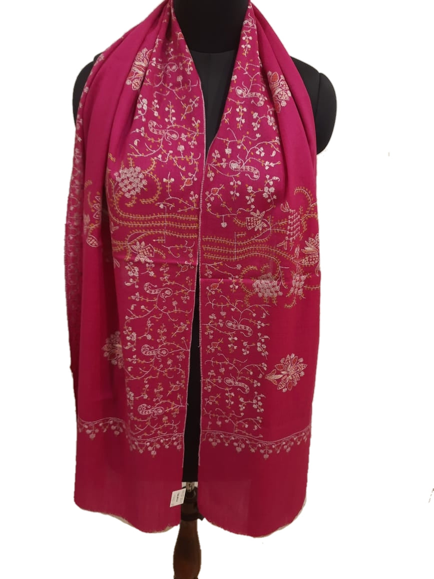 Cashmere Hand Embroidery Stole.