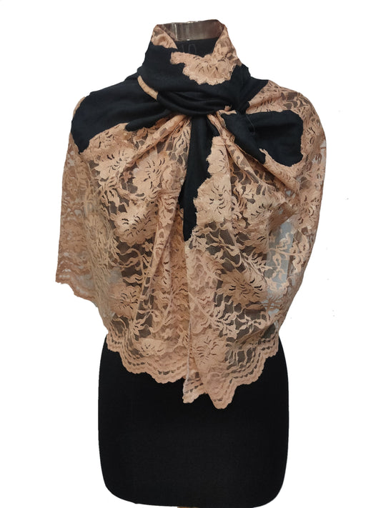 Pasham Golden Chantilly Limited Edition Stole.