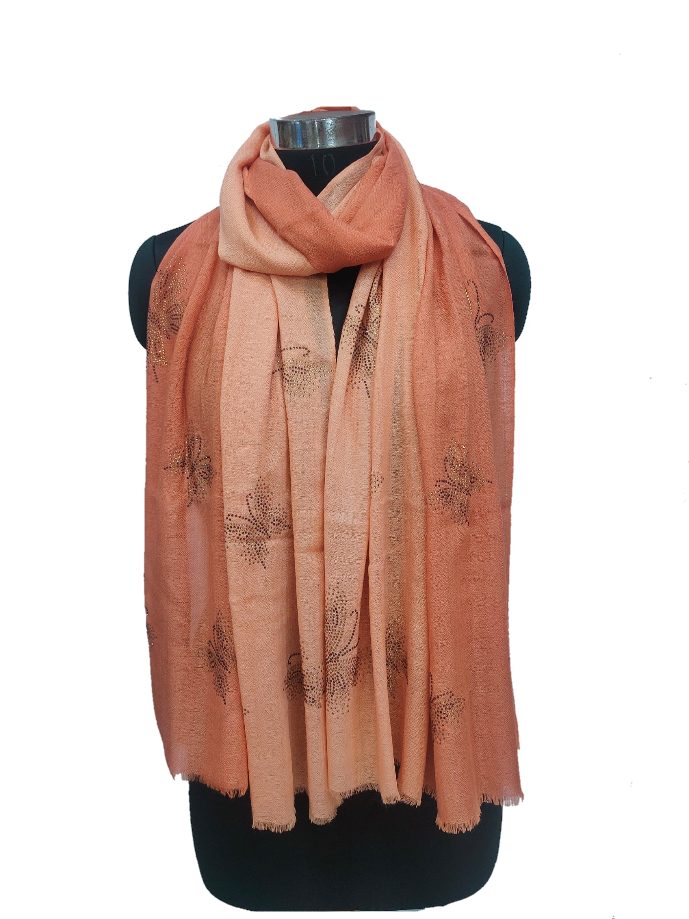 Cashmere /bamboo silk Swarovski Regular Stole.
