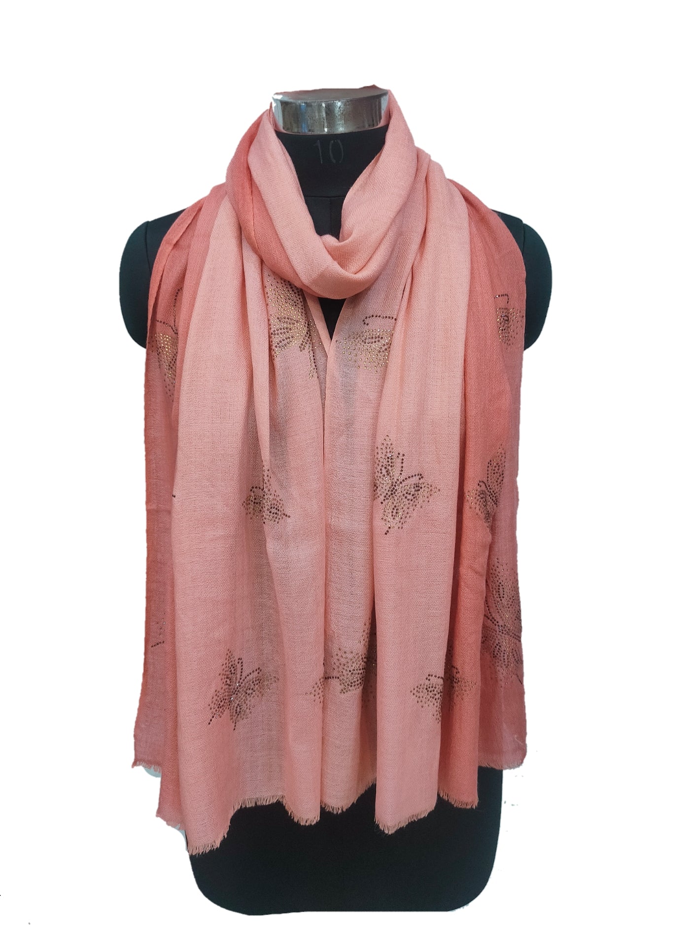 Cashmere /bamboo silk Swarovski Regular Stole.