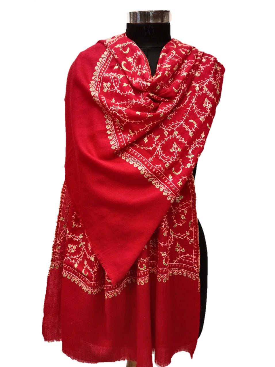 Cashmere Hand Embroidery Jaal Stole.