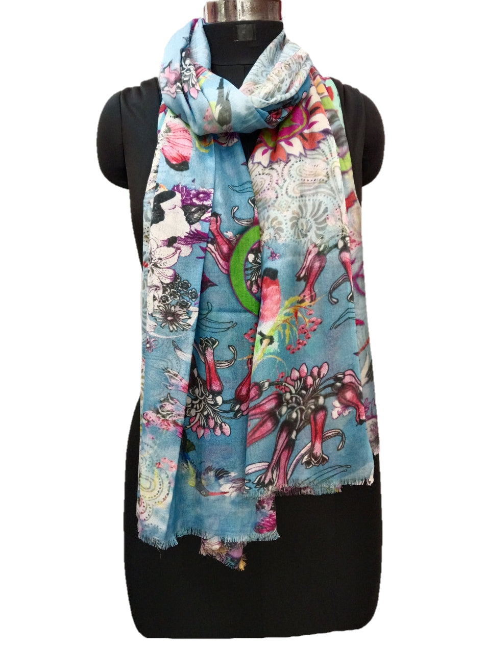 Bamboo Silk Special Print Stole.