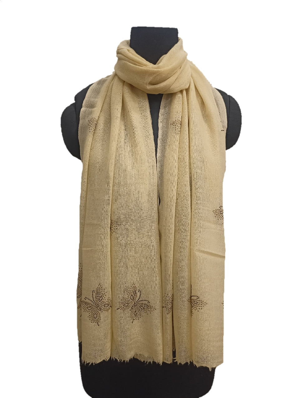 Cashmere /bamboo silk Swarovski Regular Stole.
