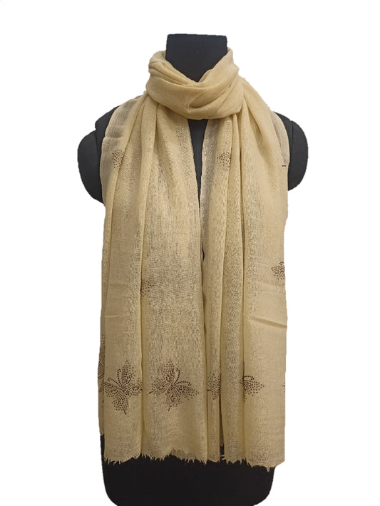 Cashmere /bamboo silk Swarovski Regular Stole.