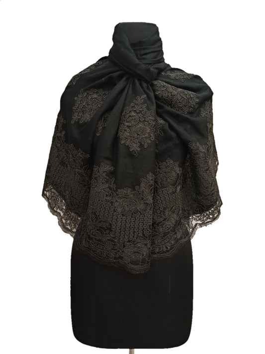 Premium Lace Limited Edition Cashmere Stole.