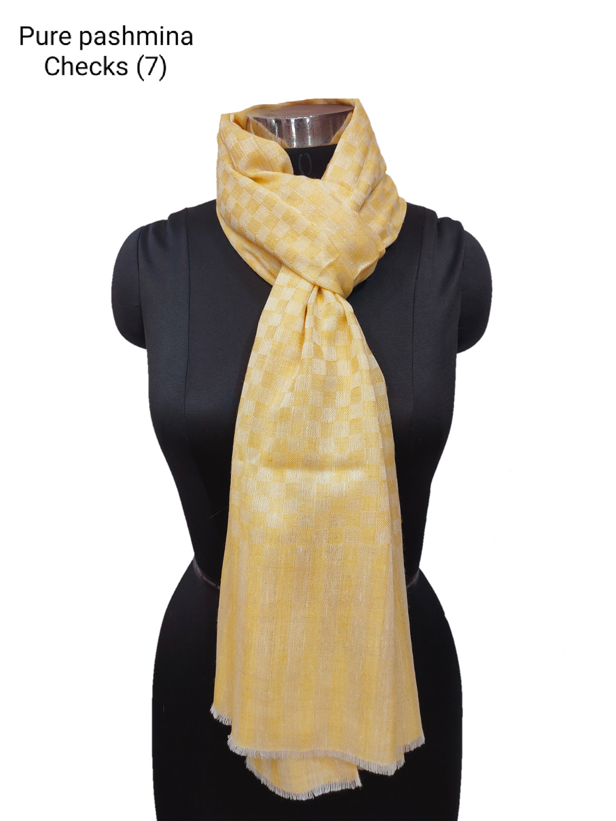 Pashmina Pure check Stripe Stole.