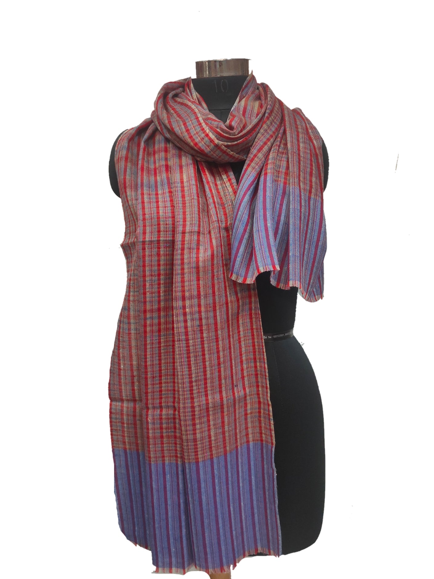 Pashmina Pure check Stripe Stole.