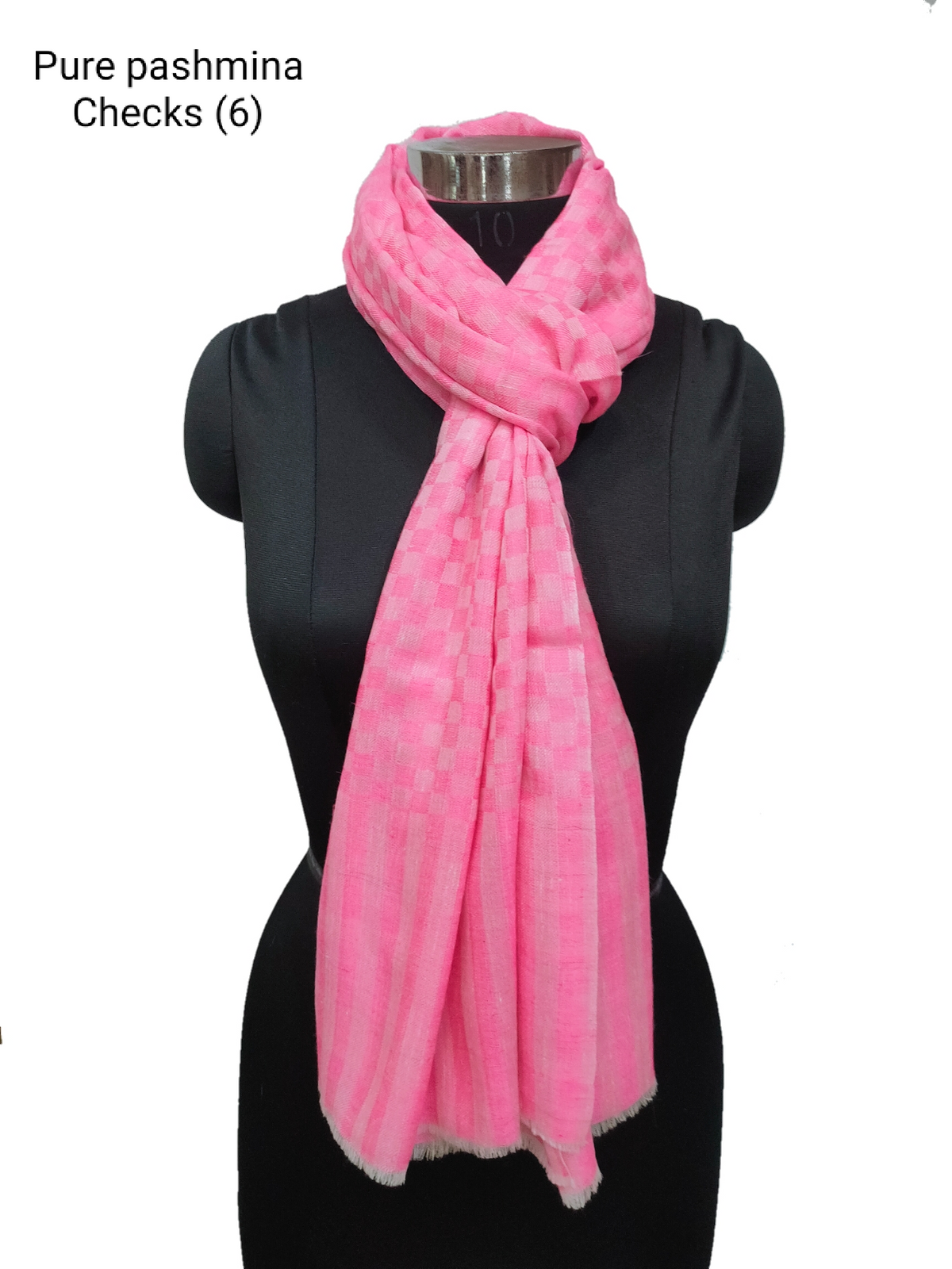 Pashmina Pure check Stripe Stole.