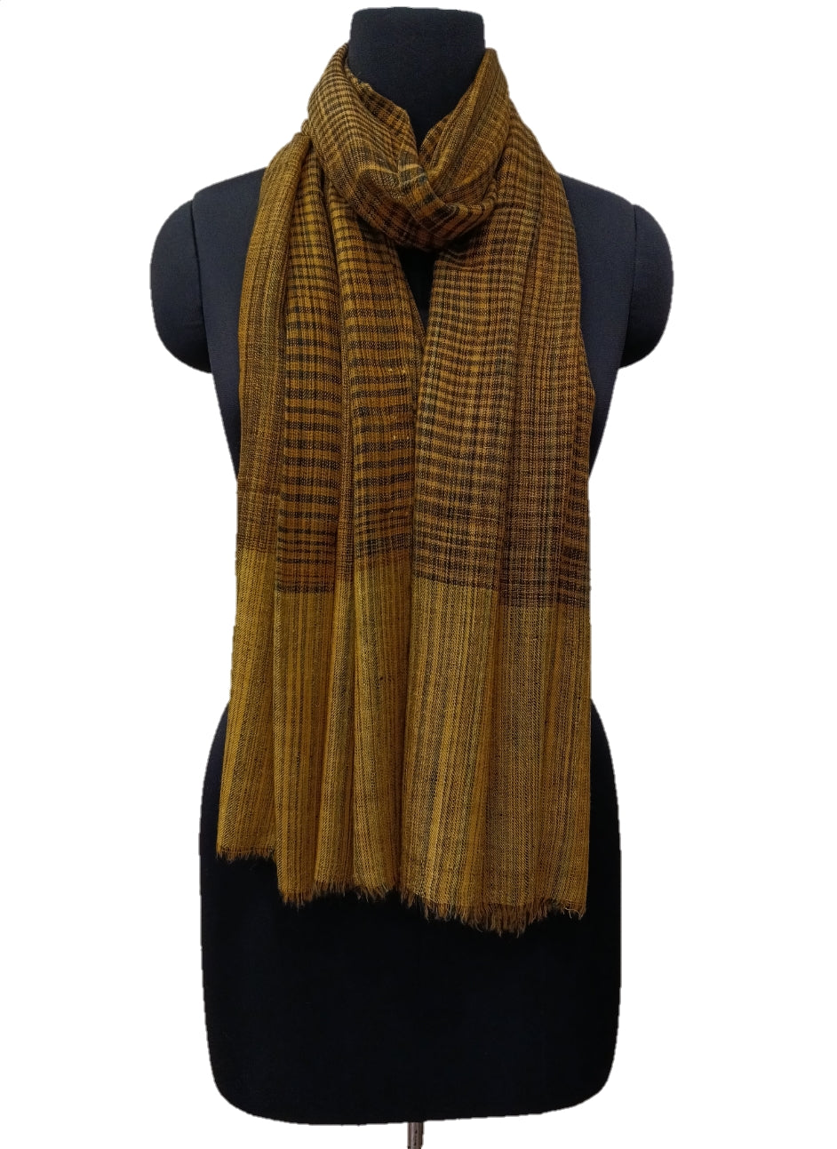 Pashmina Pure check Stripe Stole.