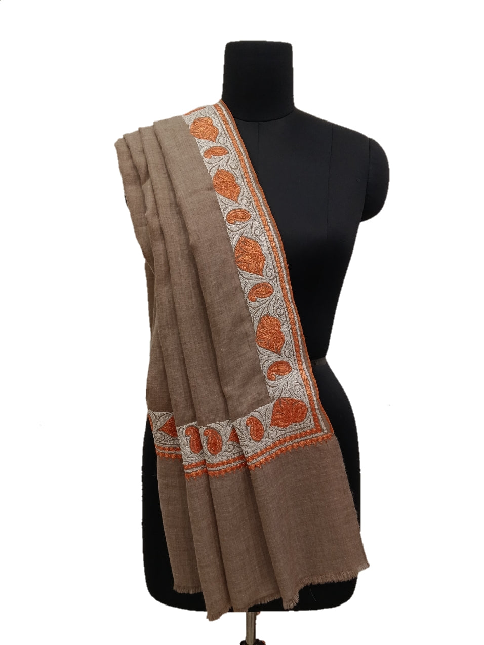 Pure Pashmina Tilla Embroidery Shawls.