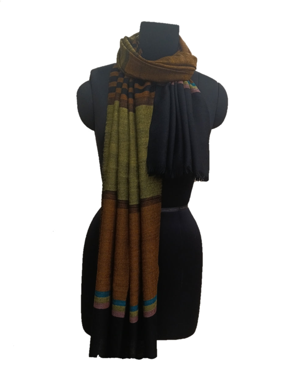 Pashmina Pure Check stripe stole.