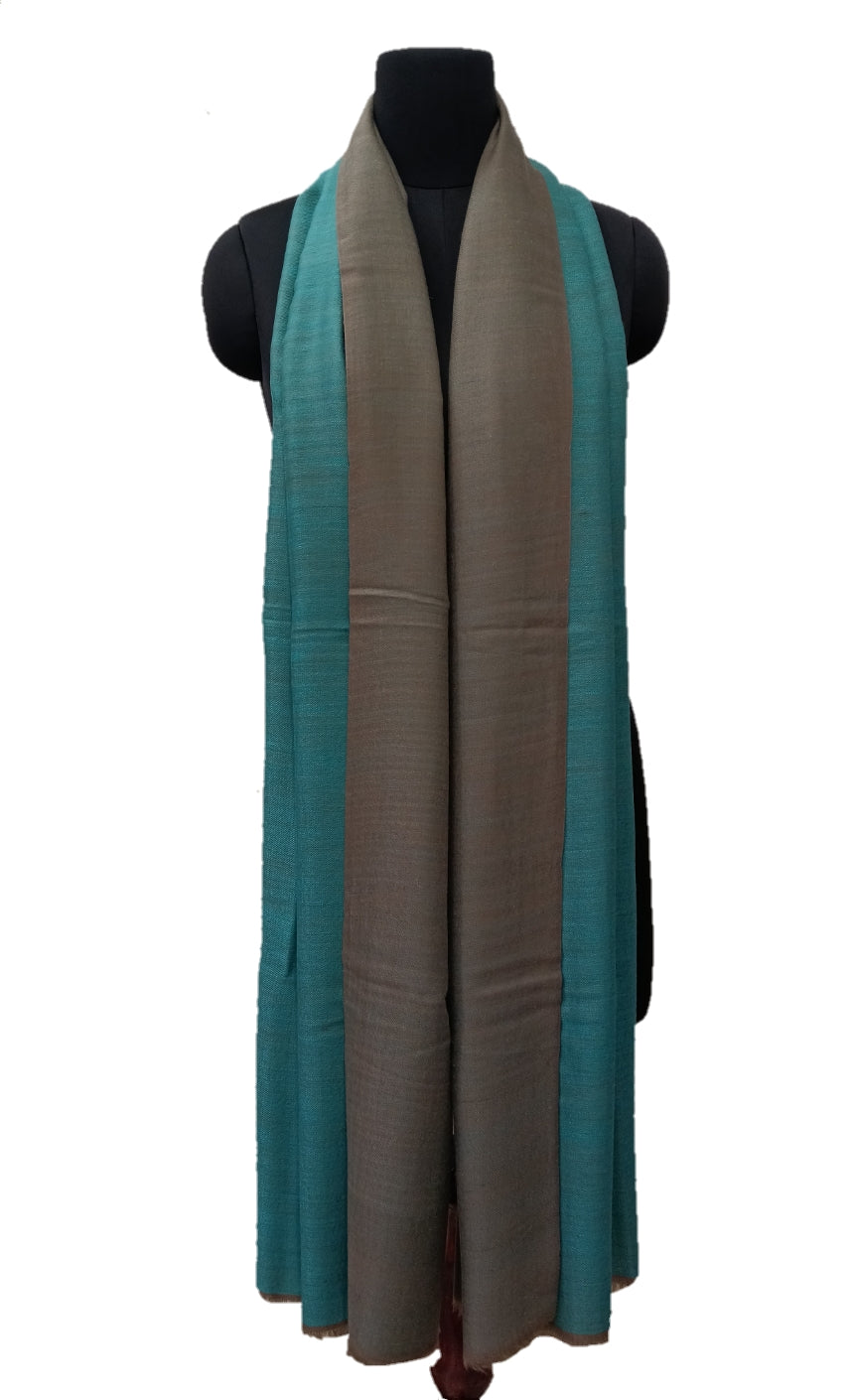 Pure Pashmina Handmade Reversible Stole.
