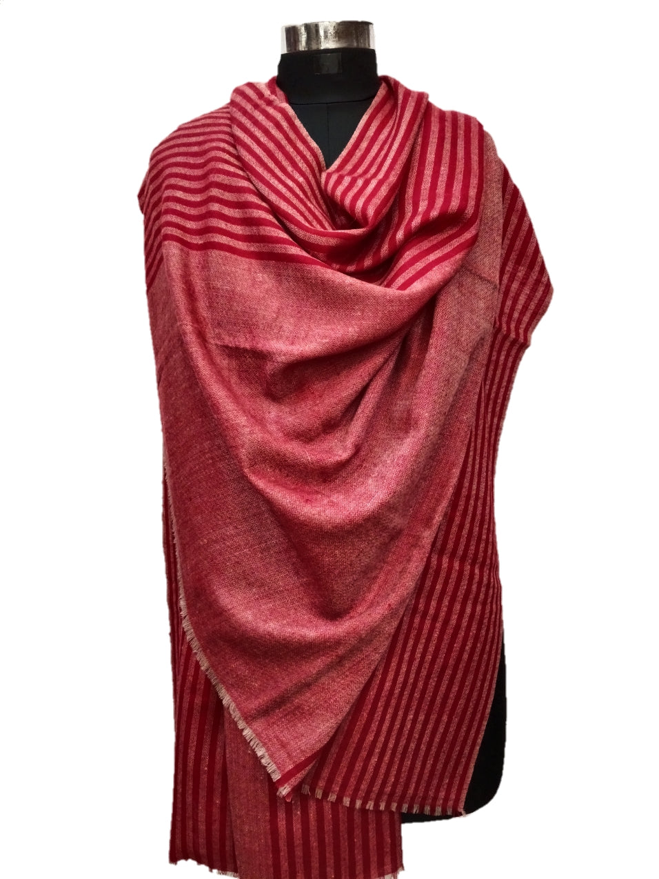 Pure Pashmina handmade Check Shawl.
