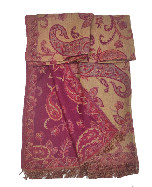 Wool Cashmere Jamawar Throws