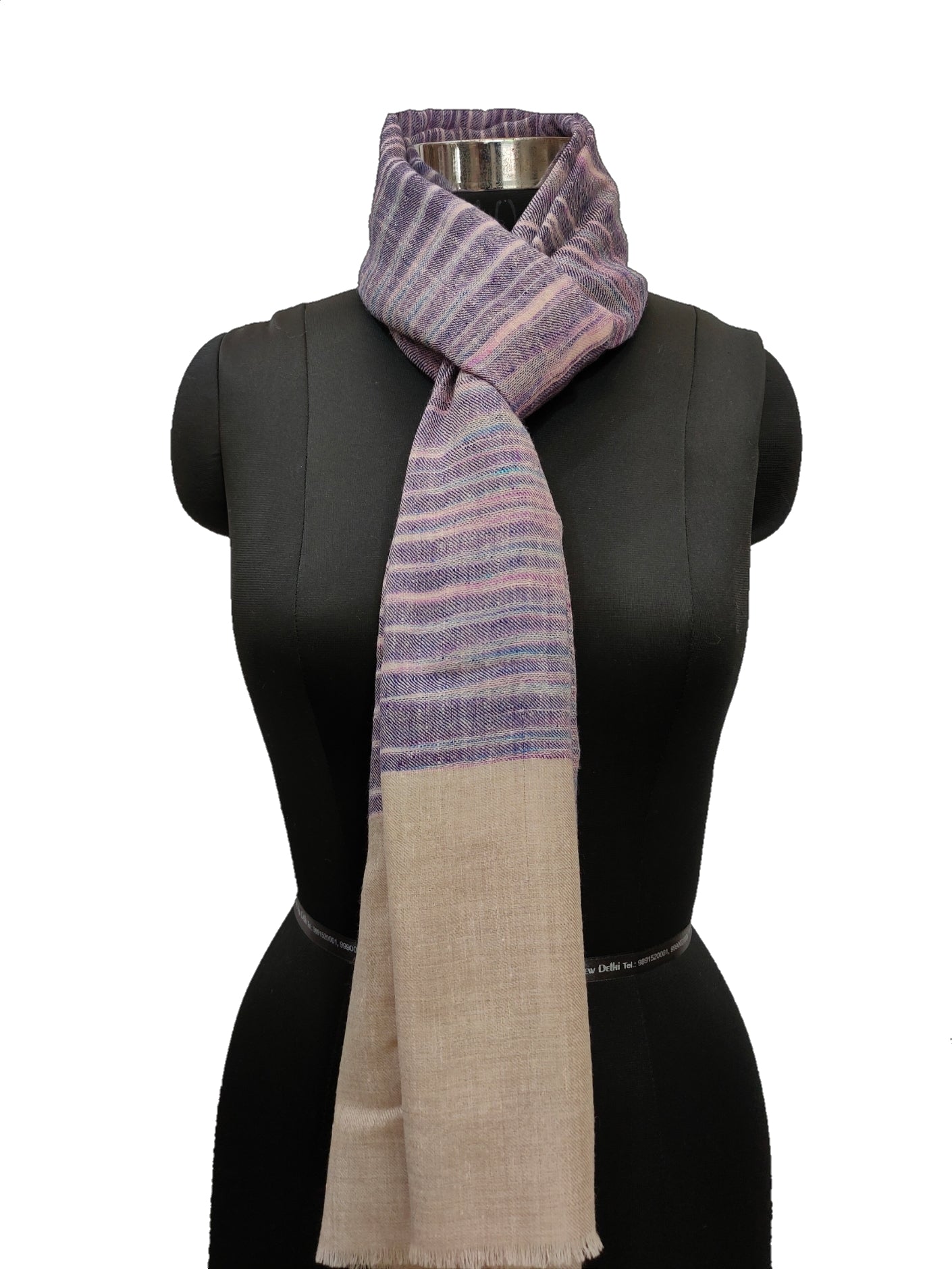 Pashmina Pure Ikkat-Stripe Stole.