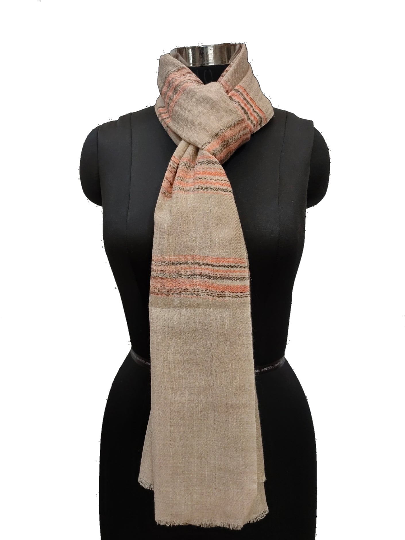 Pashmina Pure Ikkat- Stripe Stole