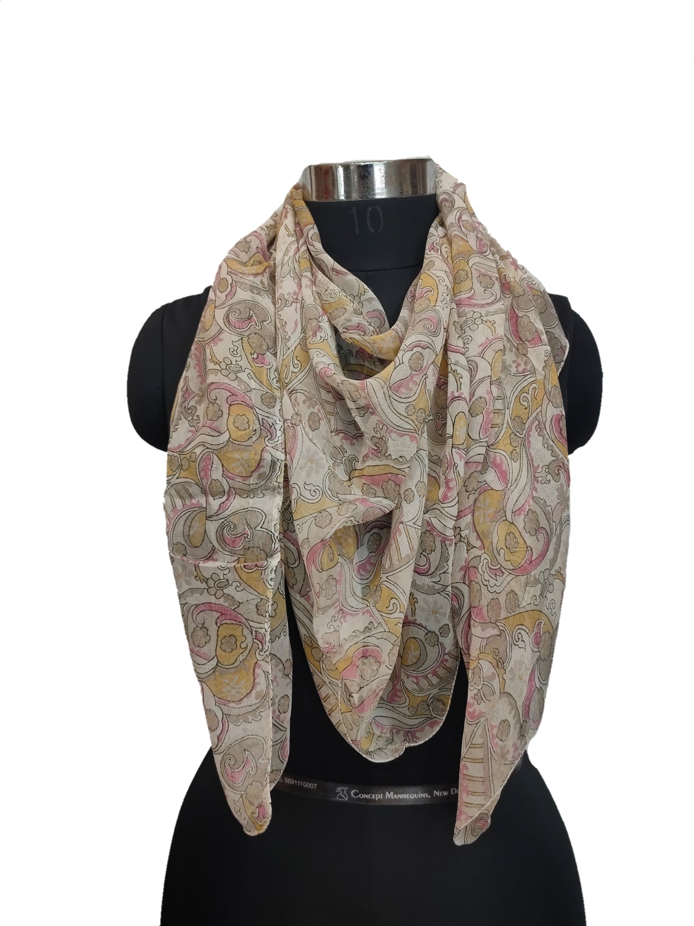 Pure Silk long Digital print Scarf.