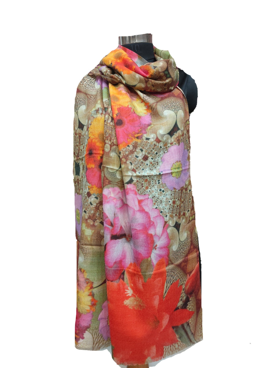 Cashmere Digital print Stole.