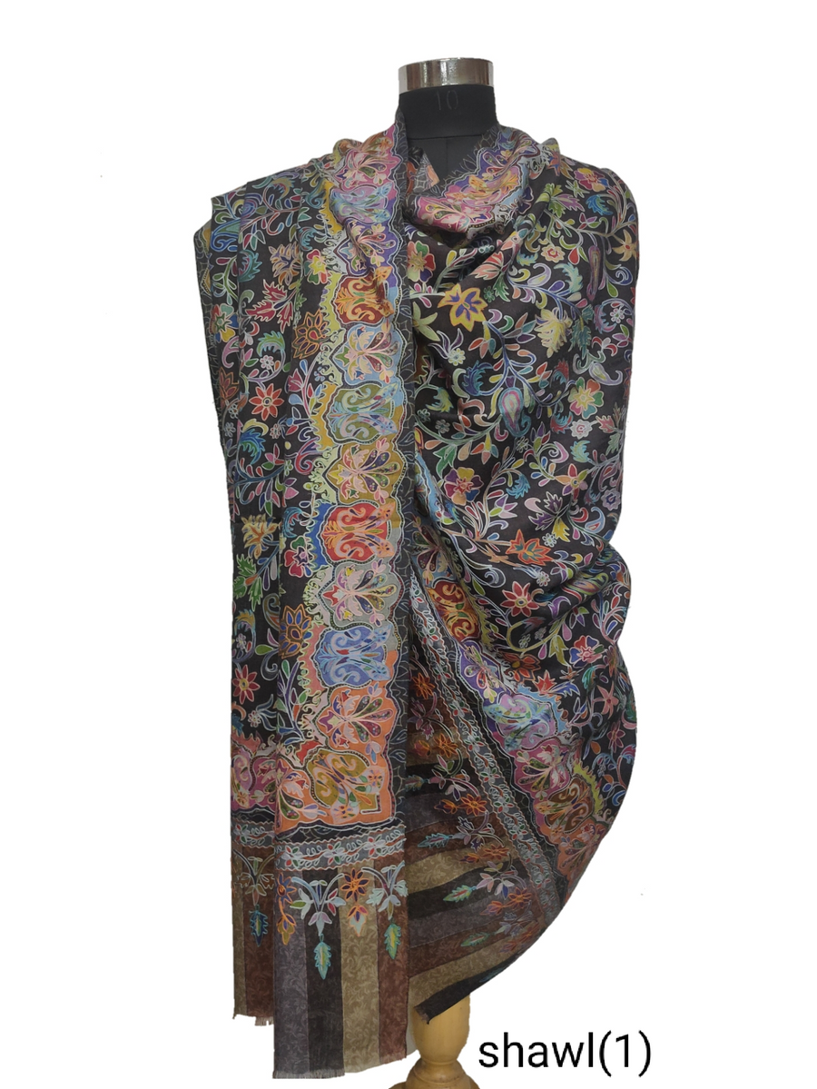 Cashmere Kalamkari  Shawls