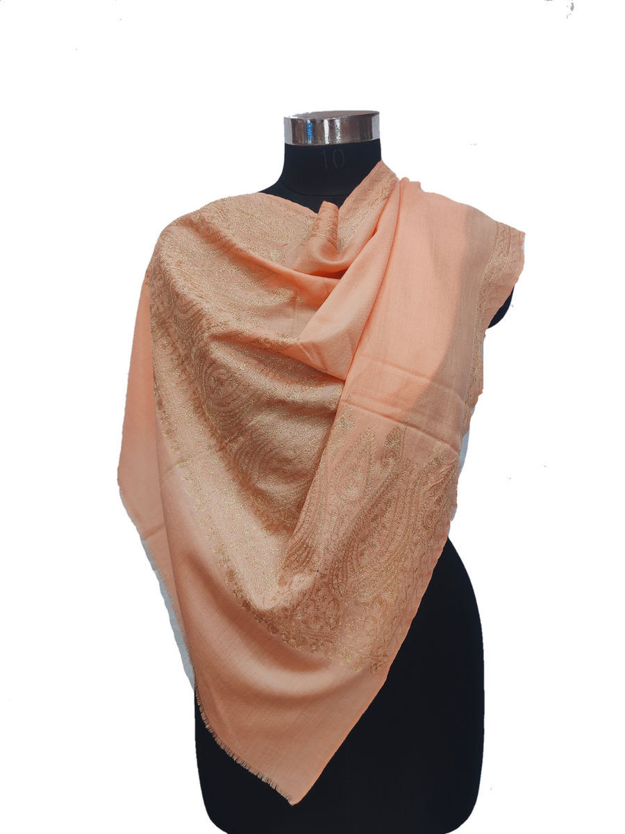 Woollen Tilla Embroidered Stole