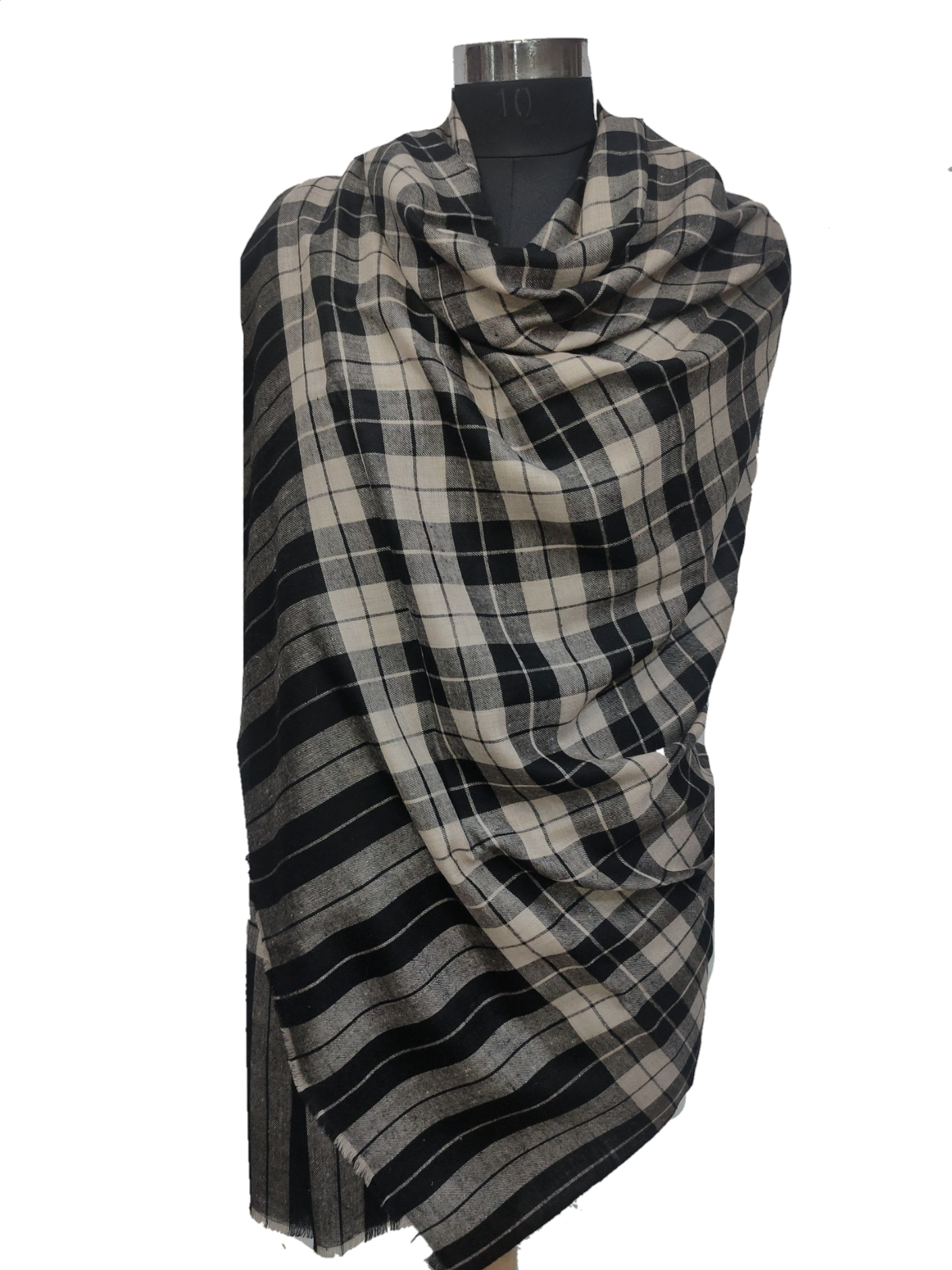 Pure Pashmina Shawls checks/ikkat