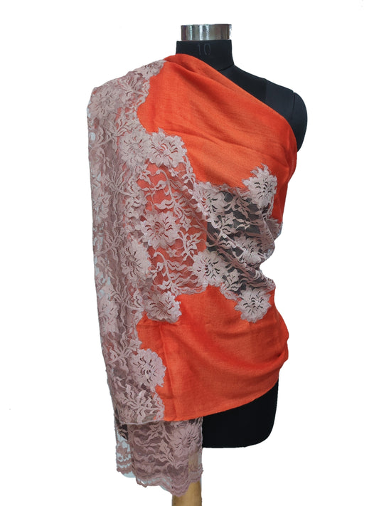 Pasham Golden Chantilly Lace Limited edition Stole.