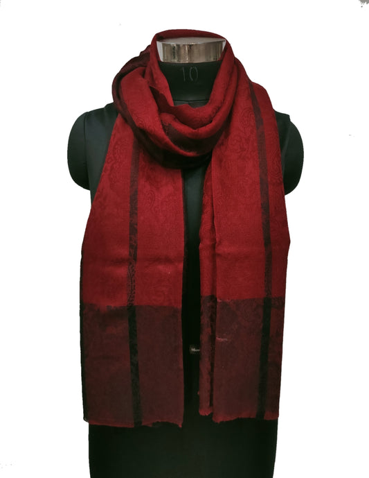 Cashmere Paisley Stripe Stole.