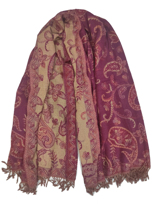 Wool Cashmere Jamawar Throws