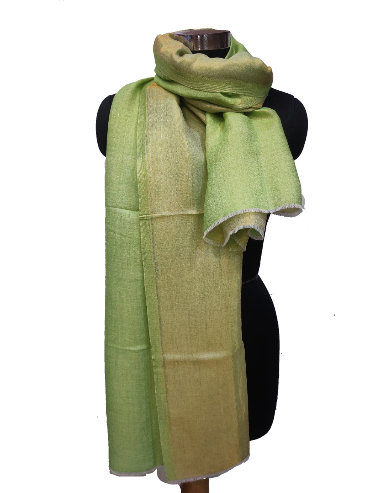 Zari Cashmere Plain Reversible Stole.