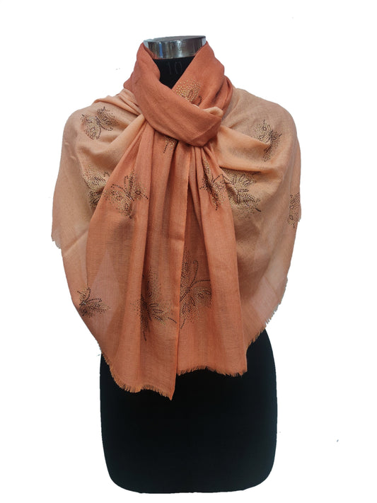 Cashmere /bamboo silk Swarovski Regular Stole.