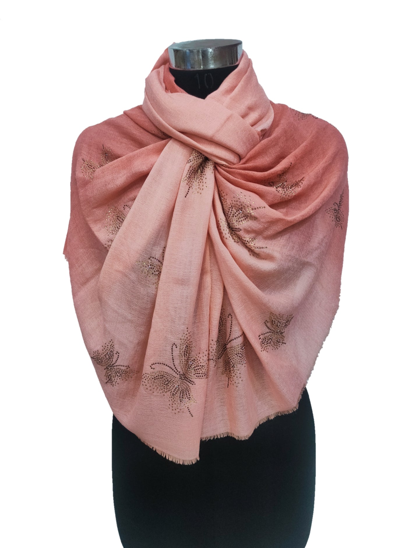 Cashmere /bamboo silk Swarovski Regular Stole.