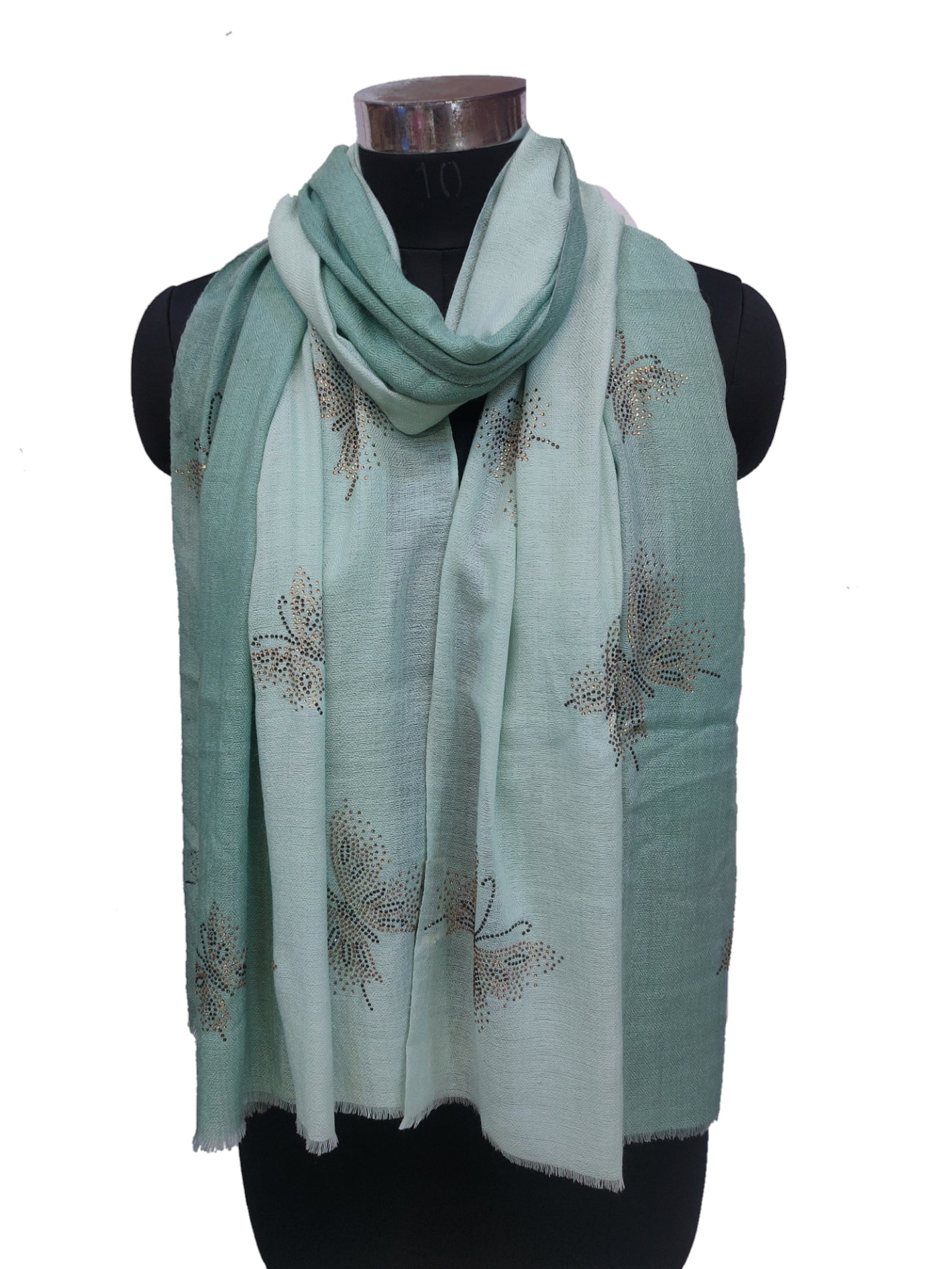 Cashmere /bamboo silk Swarovski Regular Stole.