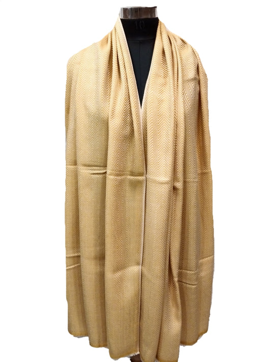 Pure Pashmina Handmade  herringbone Stole.