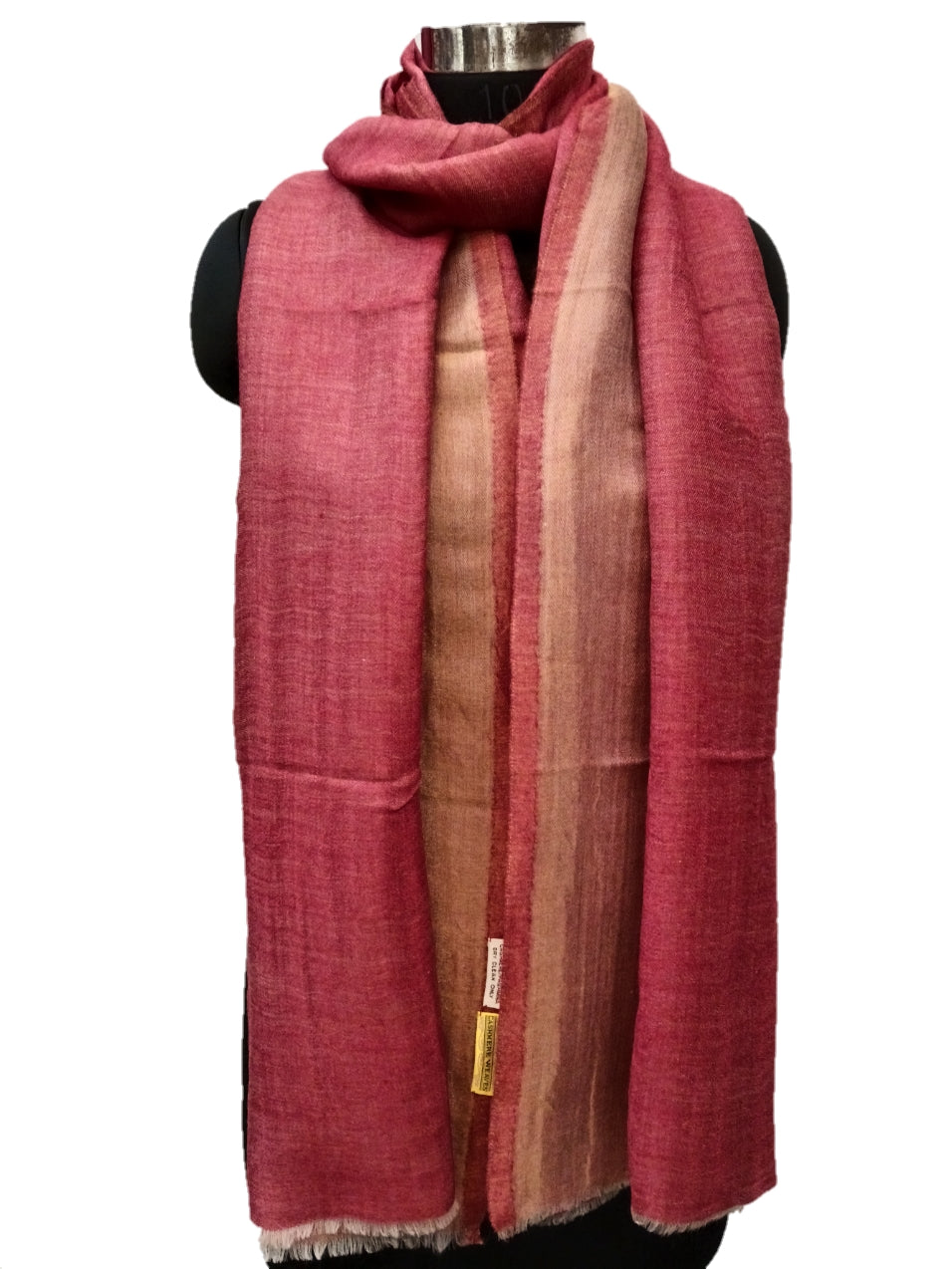Cashmere Zari Plain Reversible Stole.