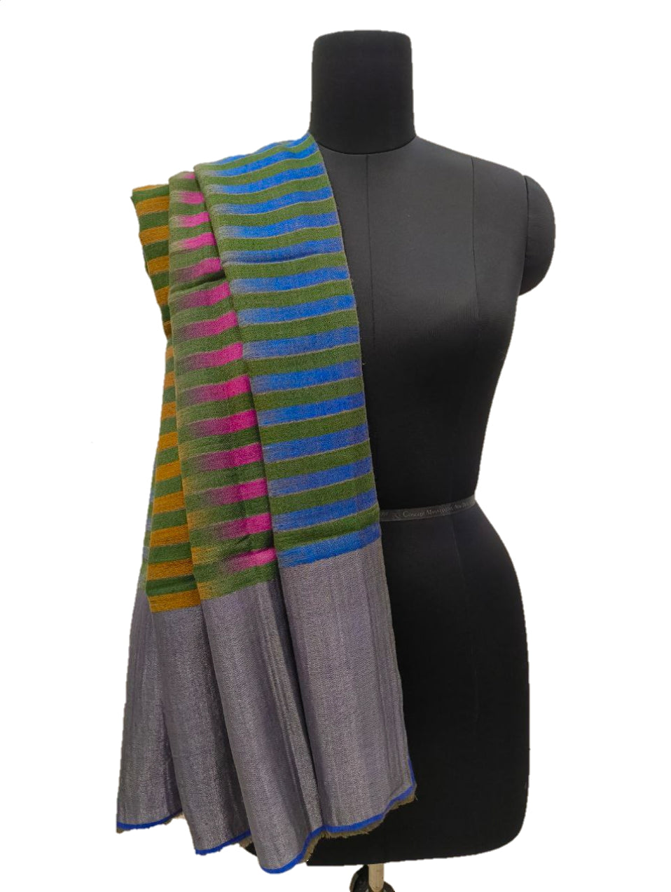 Pure Pashmina Handmade Ikkat Shawl.