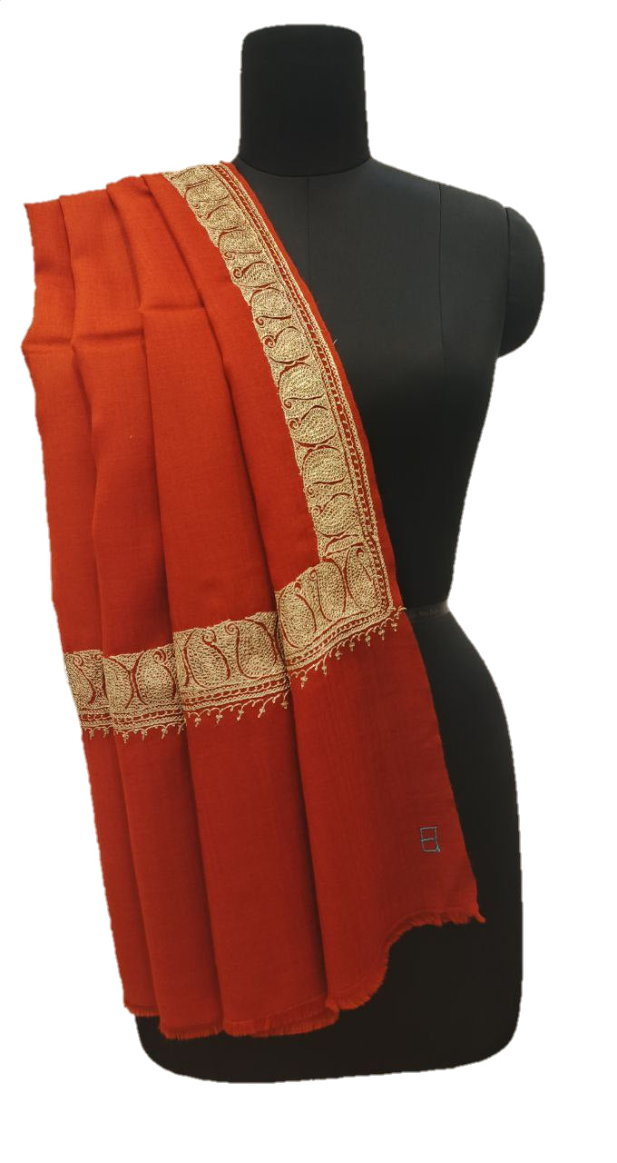 Cashmere Wool Tilla Shawl .