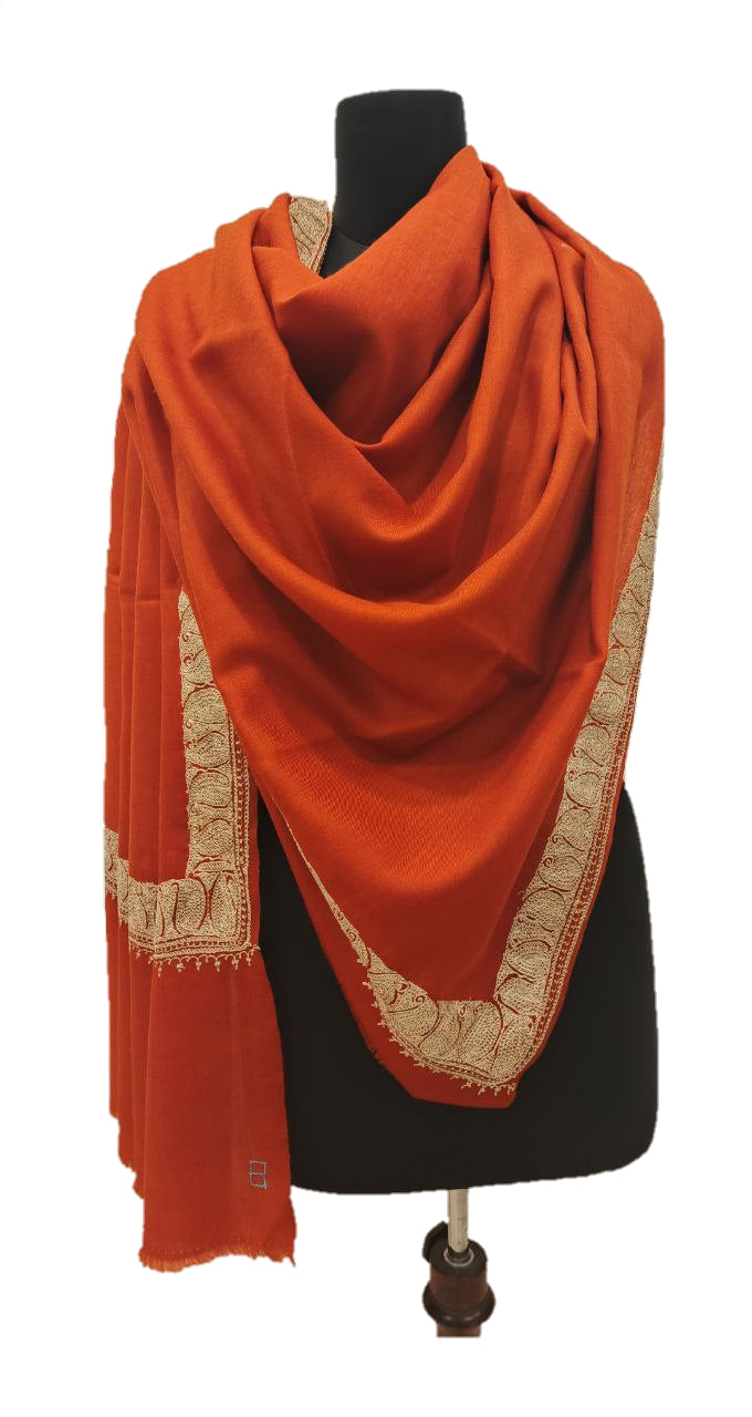 Cashmere Wool Tilla Shawl .