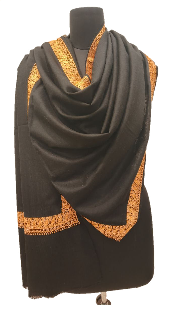 Pure Pashmina Tilla Embroidery  Shawls.