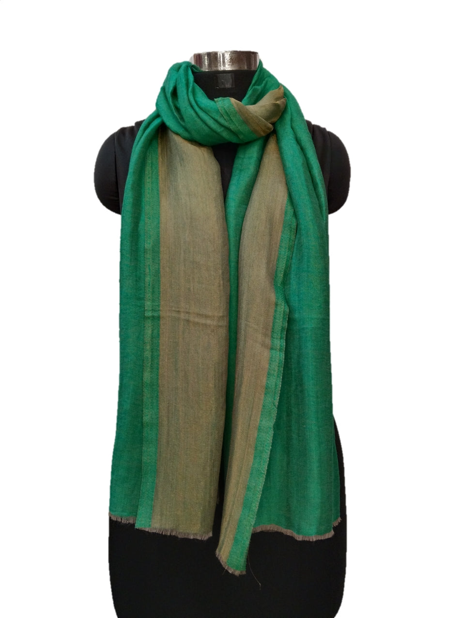 Cashmere Zari Plain Reversible Stole.