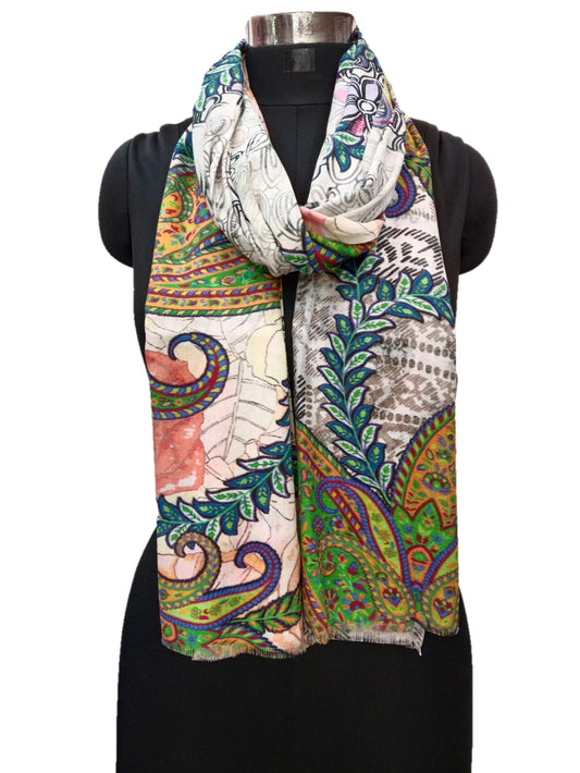 Bamboo Silk Special Print Stole.