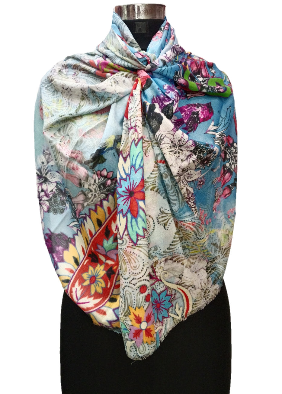 Bamboo Silk Special Print Stole.