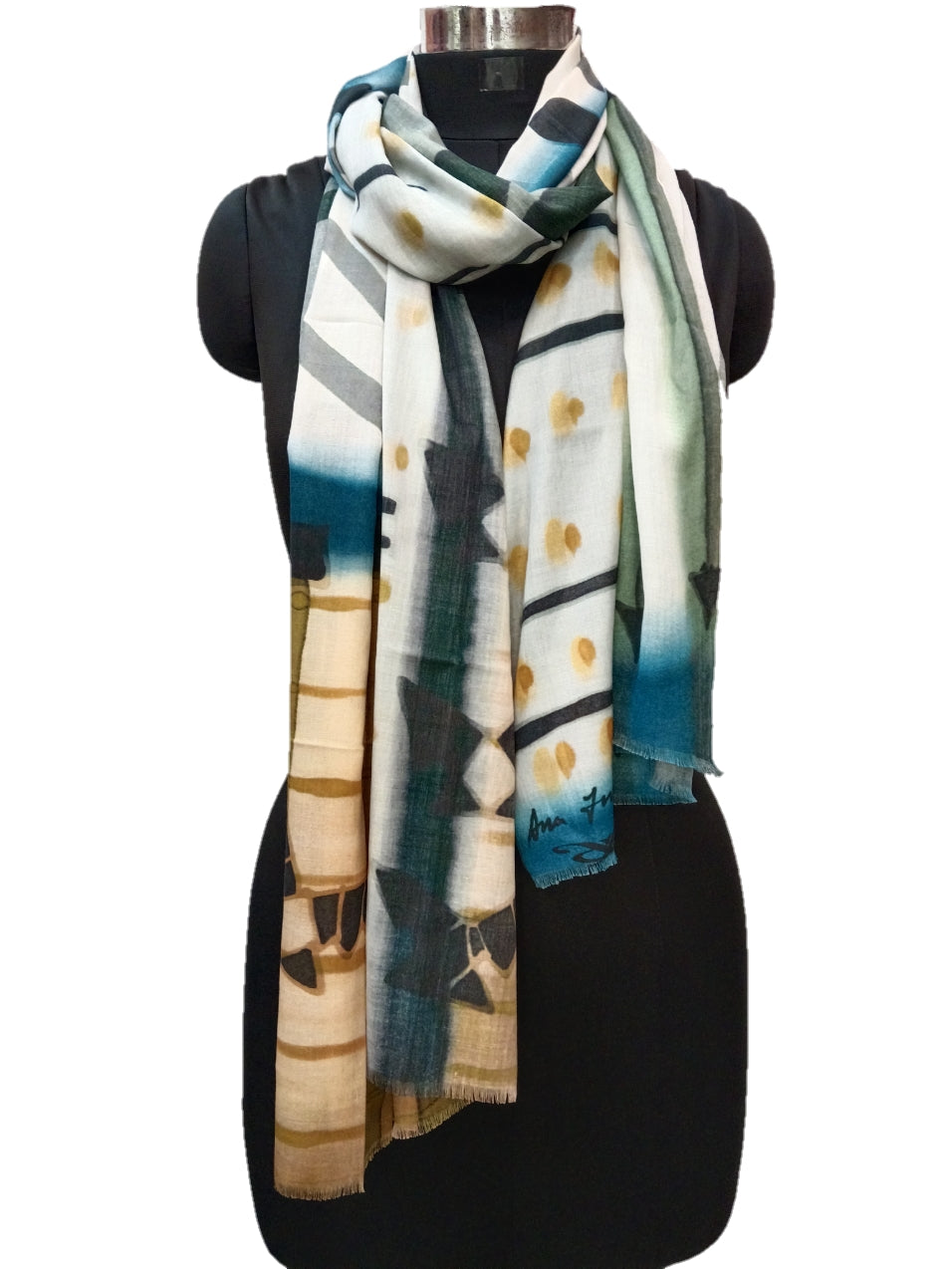 Bamboo silk Special Print Stole.