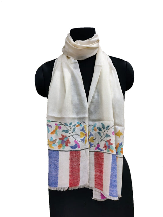 Pure Pashmina Kaani Palla muffler