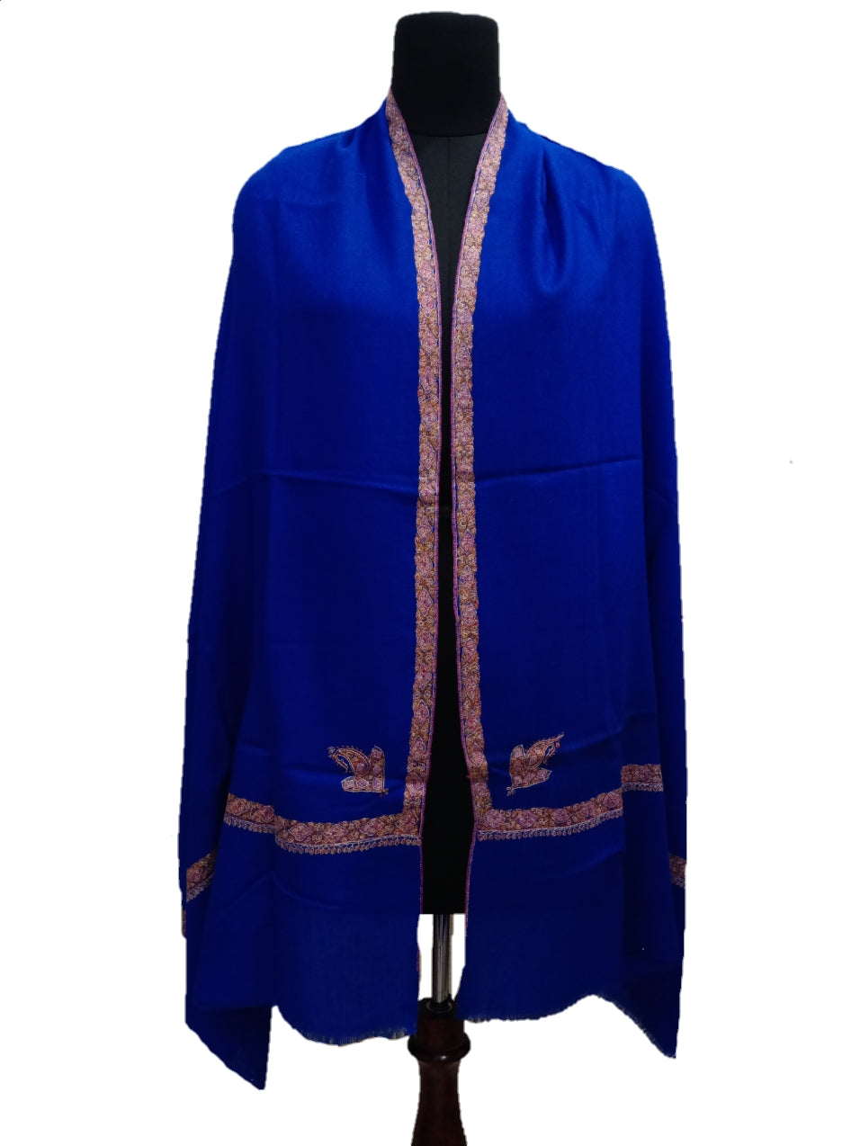 Pashmina Pure Embroidered Border Stole.