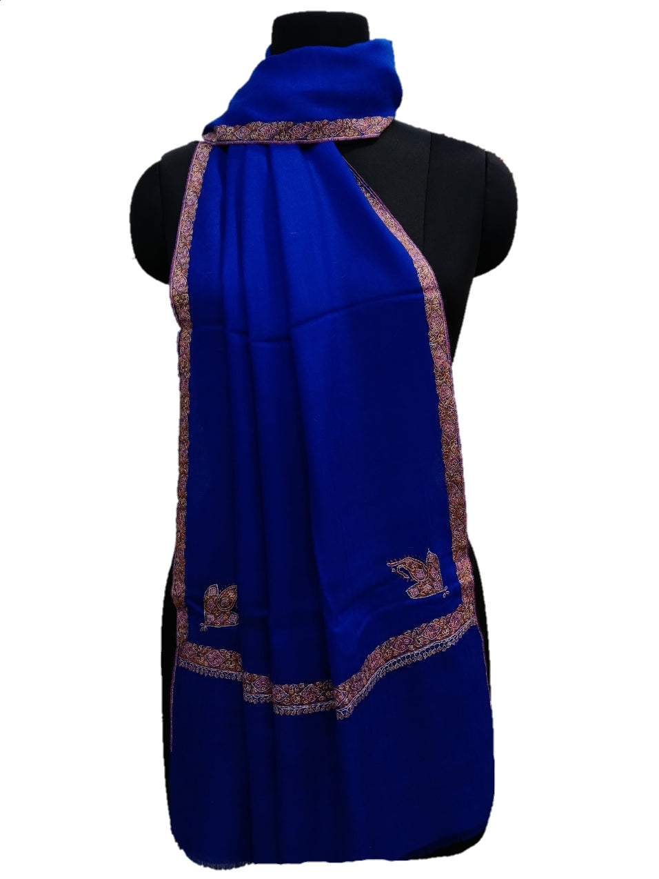 Pashmina Pure Embroidered Border Stole.