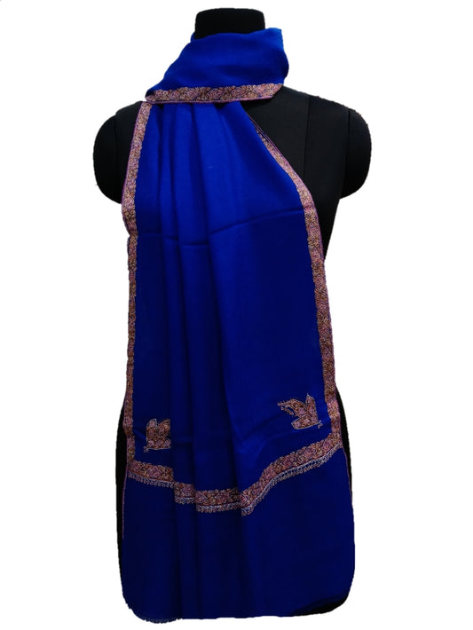Pashmina Pure Embroidered Border Stole.