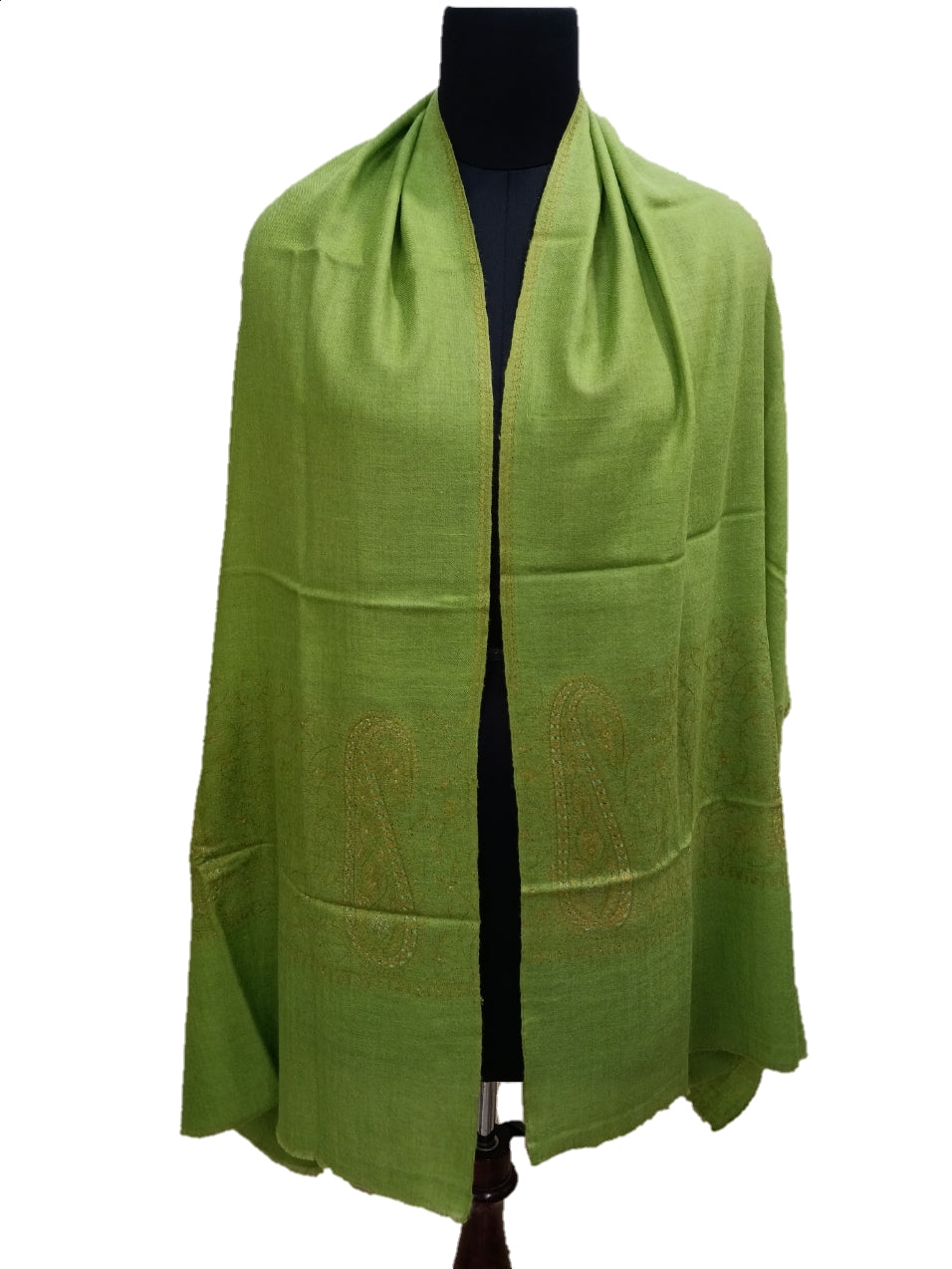 Pashmina Pure Embroidered Border Stole.