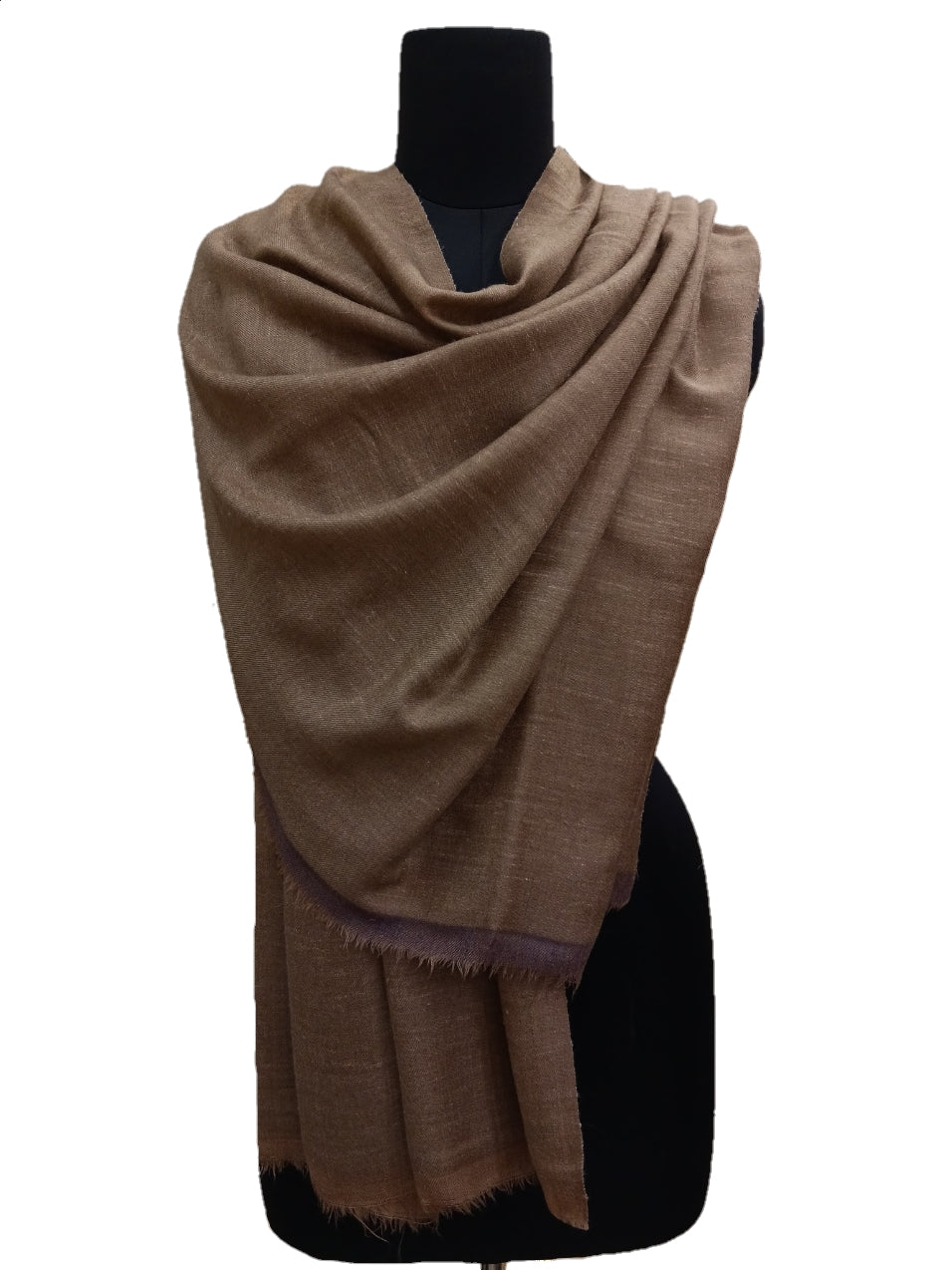 Pure Pashmina Handmade reversible Shawl.