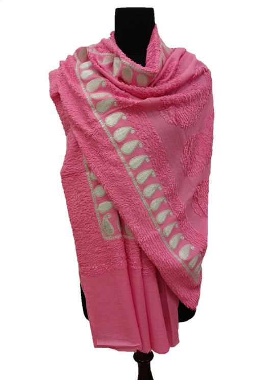 Pure Pashmina Tilla Embroidery Shawls.